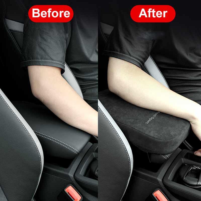 Model 3/Y/S/X Alcantara Center Armrest Cover Heightening Pad for Tesla - Evooor