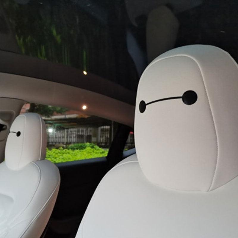 Model 3/Y/S/X Baymax Headrest Stickers Decoration Sticker for Tesla(4 PCS) - Evooor