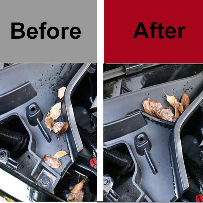 Model Y Engine Cabin Hood Water Channel Anti-Clogging Cover 2 PCS for Tesla(2020-2023) - Evooor