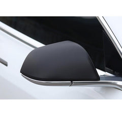 Model 3 Mirrors Cap ABS Matte Black Carbon Fiber (Carbon Fiber Pattern ABS) (1 pair)  For Tesla (2017-2024)