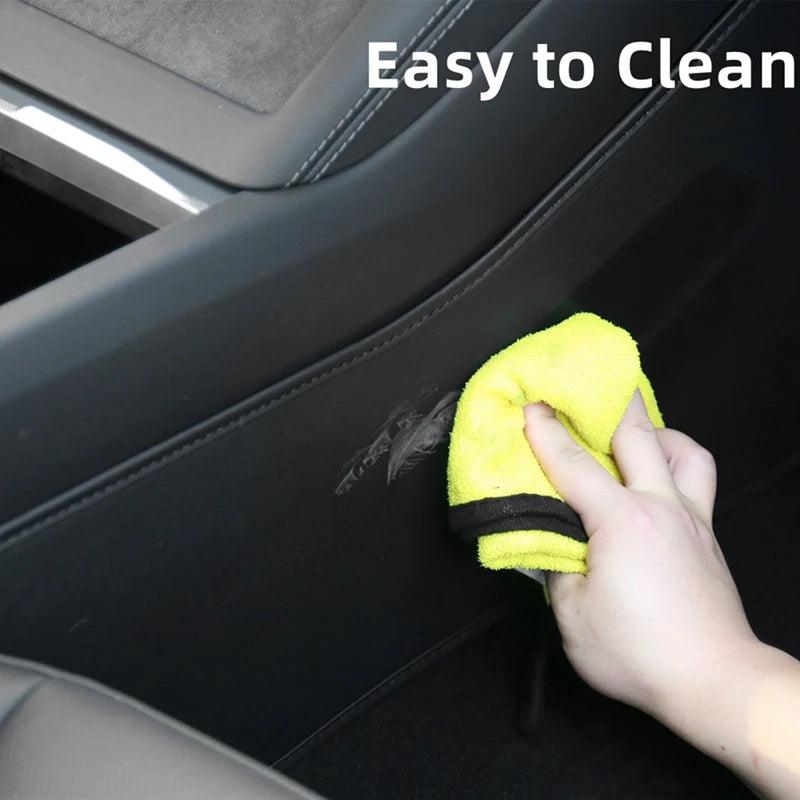 Model 3 Highland 2024 Center Console Side Anti-Kick Mats Dust Resistant Protector Cover for Tesla - Evooor