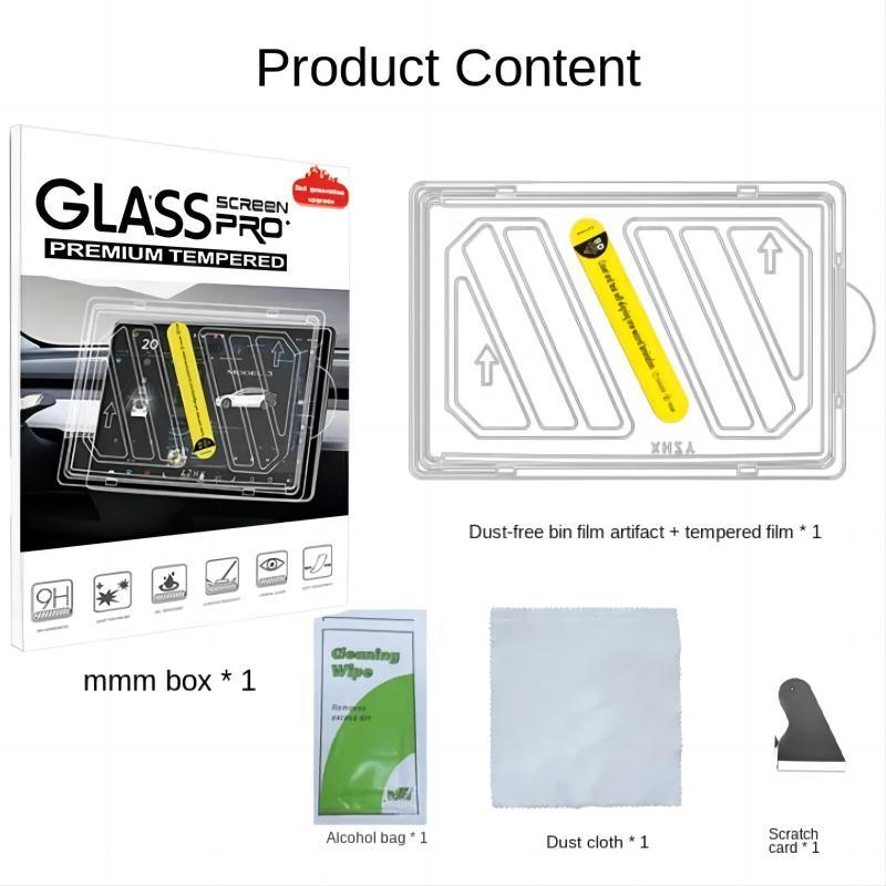 2024 Model 3 Highland Dashboard Screen & Second Row Seat Screen Protector Tempered Film Fully Covers For Tesla - Evooor