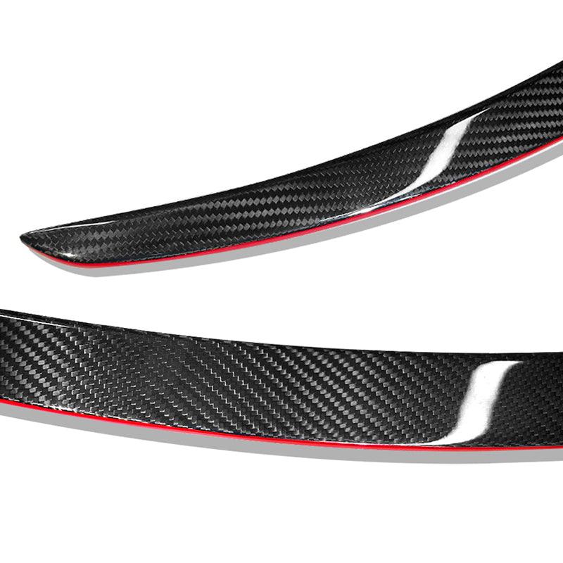Model Y Real Carbon Fiber Spoiler Wing Red Color for Tesla - Evooor