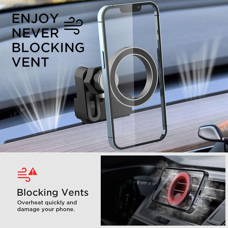 Model 3/Y Magsafe Phone Holder Upgraded Dashboard Magnetic Phone Holder For Tesla - Evooor