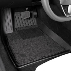 2024 Model 3 Highland Floor Mats All Weather Double Layer Flocking Tpe For Tesla