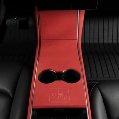 Panneau de tasse d'eau de commande centrale en Alcantara model 3, ensemble de 4 pièces pour Tesla (2017 – 2020)